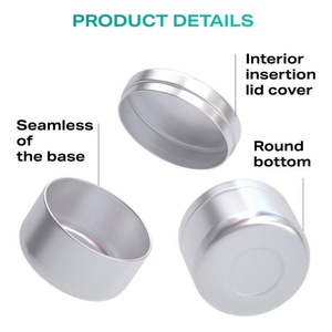 50g 50ml Custom Wholesale Small Mini Tea Container Metal Tin Round Aluminum Can Tea Tins for Loose Tea - Product Image 5