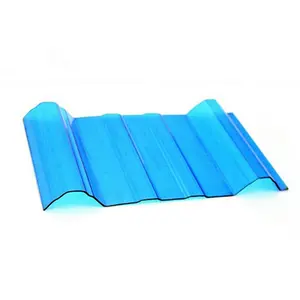 2.5MM Polycarbonate Transparent Polycorbonate Sheet Corrugated Greenhouse Roof Plastic Wave Panel Greenhouse Roofing