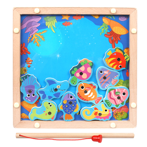 De alta calidad de animales pez magnético niños juguetes Amazon Venta caliente de doble cara de pesca de juegos - Product Image 5