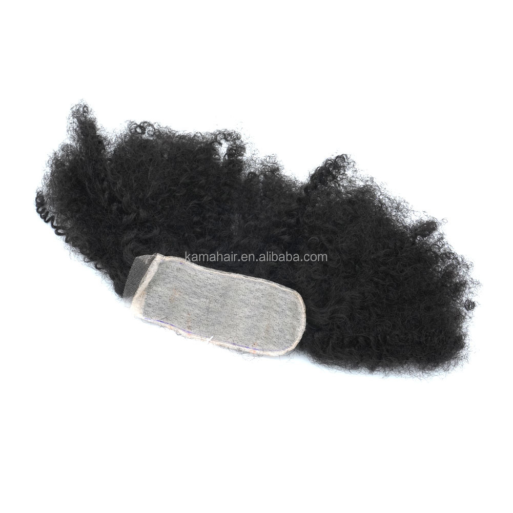 Vast Hair Workshop Craft Detail 8 for KAMA Soft Futura Hair Blended Bundles Afro Kinky Mixed Blended Human Hair with Closure for Women's Custom Wigs
