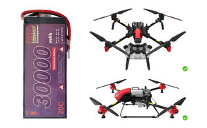 고에너지 밀도 충전식 솔리드 스테이트 리튬 22.2v 30000mAh 20c 6s 3.7v 4s Lipo 배터리 팩 고정 날개 VTOL UAV - Product Image 6