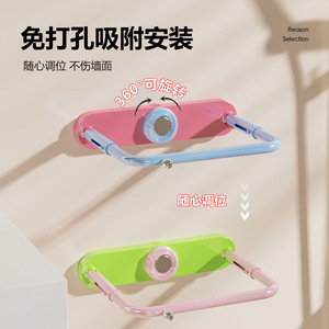 Washbasin Stand Rectangle Foldable Wall Mounted Storage Rack Eco Friendly Bathroom Shelf - Product Image 5