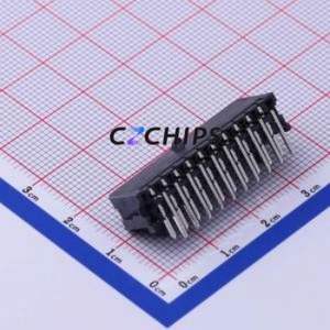 430452000 Wire-to-Board Pin Header Bent Lead Through Hole,P=3mm Connector 2x10P 3mm Right Angle Insert Micro-Fit (MX 3.0) - Product Image 2