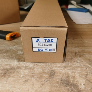 กระบอกลมนิวแมติกแบบมีแกนยึดมาตรฐาน Air-TAC SC63*250, แบบสองทาง, ขนาดรู 63 มม., ระยะชัก 250 มม., ระบบกันกระแทกแบบปรับได้, พอร์ตขนาด 3/8 นิ้ว - Product Image 2