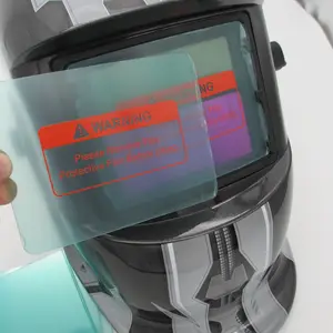Protector Térmico transparente para mascarillas, vidrio de soldadura térmico, lente protectora para casco de soldadura de pc, tamaño personalizado
