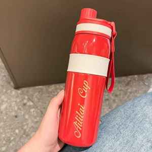 Bouteille d'eau sport isotherme en acier inoxydable 316 avec poignée, double fonction de boisson, anti-fuite, isolation thermique 6-12 heures - Product Image 4