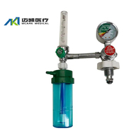 Inhaler Oksigen Medis dengan Humidifier, Regulator Oksigen Medis, Botol untuk Silinder, Mesin, Karton