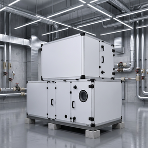 Unité de traitement d'air industrielle (UTA) - Système CVC - Équipement commercial de ventilation, de refroidissement, de chauffage, de filtration et de distribution d'air - Product Image 1