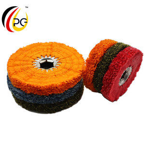 Rueda de algodón Sisal de compuestos de pulido de ahorro de pulidor más suave y flexible para corte de acero inoxidable - Product Image 1