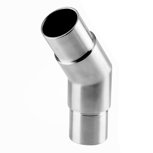 Raccord coudé à 135 degrés en acier inoxydable pour rampes d'escalier, connecteur de tuyau épaissi 304 316, conception industrielle - Product Image 1