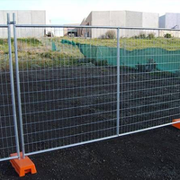 Panneaux de clôture temporaires en acier galvanisé à chaud pour la sécurité mobile, pour utilisation sur les chantiers de construction de ranchs et de cours, avec modélisation 3D