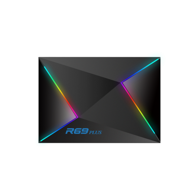 Wholesale Price R69 Plus 4G 32G Android 14 Smart TV Box H728 Chip Fast 2.4G / 5Ghz WiFi USB 3.0 8K 2G 16G 1000M Lan Media Player