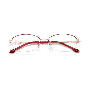 Elegantes Gafas de Vista Ovaladas de Media Montura para Mujer, Lentes de Resina Ligeras, Origen Danyang, Número de Pieza 34297 - Product Image 1