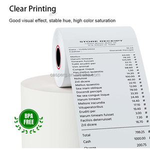 Thermal <b>Receipt</b> Paper 57x30mm 80x80mm 70gsm Factory Direct Pallet Long Image Retention <b>Receipt</b> Paper for Supermarket - Product Image 3