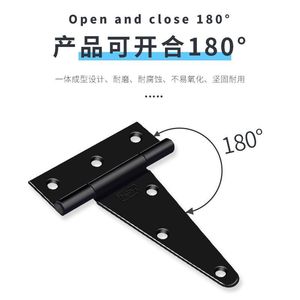 Bisagras de puerta en forma de T nuevas y reforzadas, bisagras para cajas de madera en espiga, bisagras móviles para hojas, bisagras para portones, bisagras de uso general de alta resistencia - Product Image 3