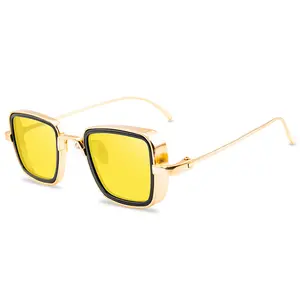 Модные дизайнерские очки DOISYER на заказ, новейшие мужские и женские металлические Квадратные Солнцезащитные очки в стиле стимпанк 2022