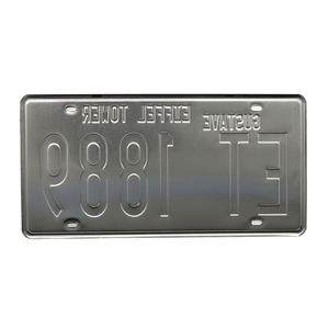 <span class=keywords><strong>Plaque</strong></span> <span class=keywords><strong>de</strong></span> voiture vintage en métal gaufré 6" x 12" style européen et américain - Product Image 4