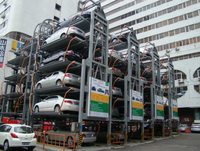 Sistema de Estacionamiento Inteligente de 11 Niveles con Circulación Vertical Automatizada, Certificado CE, para 20 Autos