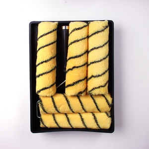 Plateau à <span class=keywords><strong>rouleau</strong></span> de <span class=keywords><strong>peinture</strong></span> Brosse à <span class=keywords><strong>rouleau</strong></span> professionnelle avec 5 manchons de <span class=keywords><strong>rouleau</strong></span> de <span class=keywords><strong>peinture</strong></span> remplaçables Plateau en plastique noir - Product Image 2