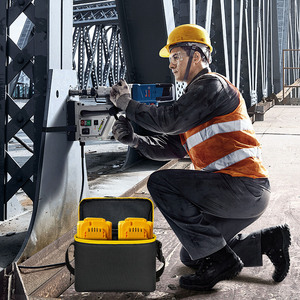 Tool Bag Tool Messenger Bag With Adjustable Shoulder Strap Zipper Closure Universal Tool Storage Yellow - Product Image 2