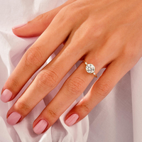 Bague de fiançailles et de mariage pour femme certifiée MaiYi Gia Igi, or massif 9K/10K/14K/18K/22K, or moissanite, diamant cultivé en laboratoire