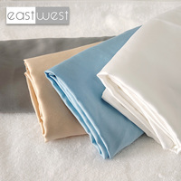 Est ouest haute qualité soie confort pleine grandeur housse de couette ensemble linge de lit doux toucher bambou 100% bio bambou drap de lit