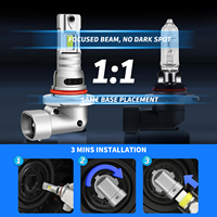 Sungmo Mini, Enchufe y Listo, 9005 LED HB3 H4, Faro LED H7 Canbus 60W, 9006 LED, Faro H1 H3, Bombillas LED para Faros Antiniebla de Coche