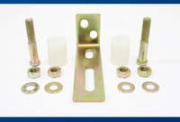 Rouleaux en nylon avec roulement, roue de guidage en nylon pour porte coulissante, kit d'accessoires pour porte coulissante