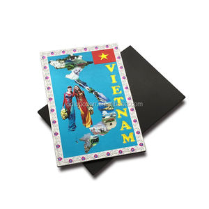 Wholesale Printed Vietnam Ao Dai Landmarks Tourism Souvenirs Refrigerator <strong>Magnet</strong> Custom Foil Paper Fridge Souvenir <strong>Magnet</strong> - Product Image 3