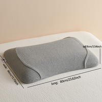 Oreillers de couchage à pression zéro 65*40cm coussin de soutien latéral d'oreiller de beauté en mousse à mémoire de forme avec housse amovible