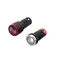 Série AD22, voyant lumineux d'alarme industriel à LED rouge clignotante de 22 mm, en plastique, 230 V, étanche IP66, borne à vis