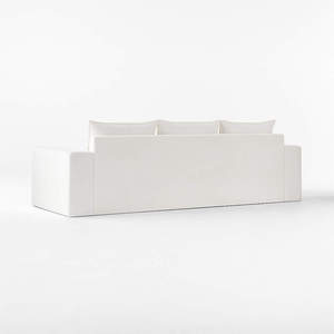 Juego de Muebles de Sofá de Estilo Vintage con Tapicería de Tela, Asientos Profundos, Armazón de Madera Resistente, Tapicería para Sala de Estar, Sofá de 3 Plazas - Product Image 5