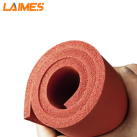 Tampon éponge à cellules fermées de feuille de mousse de caoutchouc de Silicone de dureté personnalisée à haute température d'usine pour la Table de fer de Machine de presse de la chaleur