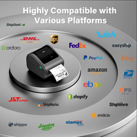 Impresora Térmica de Etiquetas Bluetooth D450BT para Pequeñas Empresas, Éxito de Ventas en AMZ, Impresora de Etiquetas de 4x6, Impresora de Etiquetas de Envío