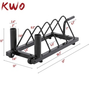 KWO-Soporte de disco de levantamiento de pesas <span class=keywords><strong>para</strong></span> equipo de gimnasio, almacenamiento horizontal, peso de parachoques, barra de acero - Product Image 2