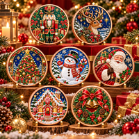 Pièce de monnaie commémorative de Noël personnalisée en cuivre pur 999 de 1 oz, avec boîte cadeau, impression UV en relief 3D, objet de collection, souvenir