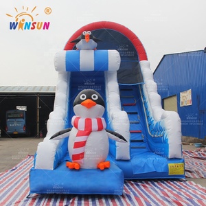 WINSUN Toboggan aquatique gonflable pas cher, toboggan aquatique gonflable commercial avec piscine, toboggans aquatiques gonflables - Product Image 4