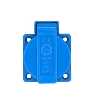 Yuadon YD-001S pháp pháp Cắm Trại Ngoài TrờI SạC thời tiết ổ cắm 2P + E IP44/IP54 lớp 16A 250V TUV ổ cắm chống thấm nước - Product Image 3