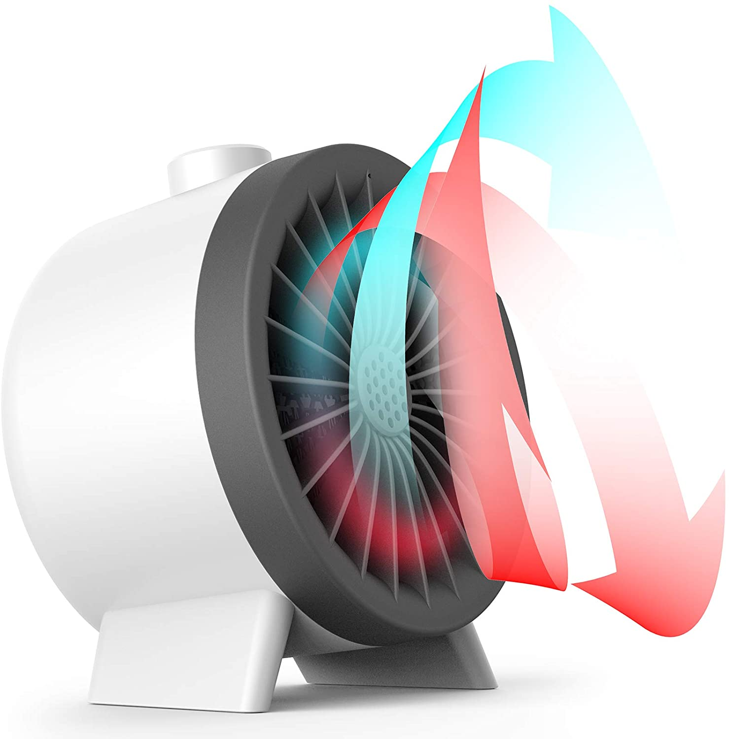 Office And Home Whites Color Custom Portable Ceramic Space Heater Mini Home Electric Fan Heater