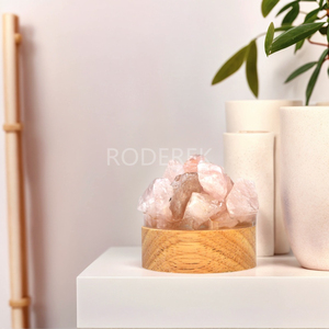 Vente en gros de veilleuses en cristal de quartz rose atmosphère de sommeil en <span class=keywords><strong>pierre</strong></span> originale pour la décoration de la chambre à coucher - Product Image 2