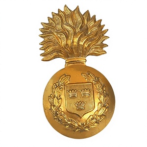 Écusson de casque Royal Marines Gibraltar, style plaque, emblème métallique vintage - Product Image 1