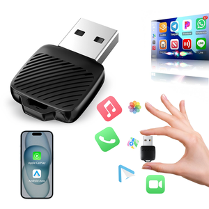 Hộp <span class=keywords><strong>mini</strong></span> thông minh 2 trong 1 không dây di động Carplay Dongle Bộ chuyển đổi tự động <span class=keywords><strong>Android</strong></span> plug-and-play có dây bảo hành 1 năm - Product Image 1