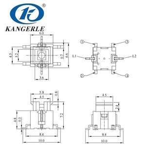 צ 'ינאקל KEL-001-M 6x7.2m-r מתג pcb הוביל מפסק - Product Image 4
