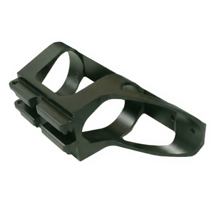 Soporte de Aluminio Anodizado Negro Personalizado OEM, Piezas de Mecanizado para Equipos de Fresado CNC de 5 Ejes - Product Image 4