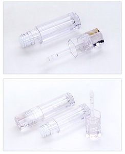 Tubo de brillo de labios transparente hexagonal, tubo de lápiz labial líquido, embalaje personalizado - Product Image 2