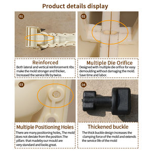 Vente en gros poteau de clôture en <span class=keywords><strong>béton</strong></span> moule balustre en plastique moule ciment coulée pilier balustrade garde-corps barrière vase borne <span class=keywords><strong>palissade</strong></span> - Product Image 5