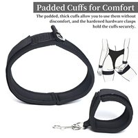 Kit de Contrainte BDSM Réglable pour Jambes et Poignets, Menottes, Sangles et Menottes de Cuisse pour Couples Débutants, Ensemble de Jeu SM