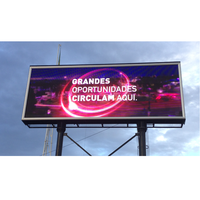 Pré ingénierie autoroute panneau routier acier matériel monté sur pilier panneau d'affichage de publicité extérieure Led Structure d'écran d'affichage