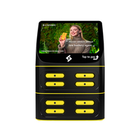 Station de location de batterie externe portable Lita avec lecteur de carte Partager la batterie externe Chargeur portable Location Kiosque de location