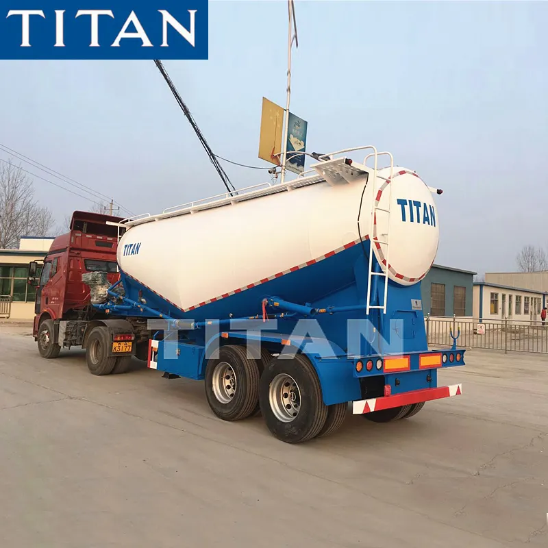 2 axle 25 cbm 30 tấn Bột nhỏ xi măng silo tàu chở dầu trailer số lượng lớn bột nguyên liệu tàu chở số lượng lớn vôi bột tàu chở bán trailer